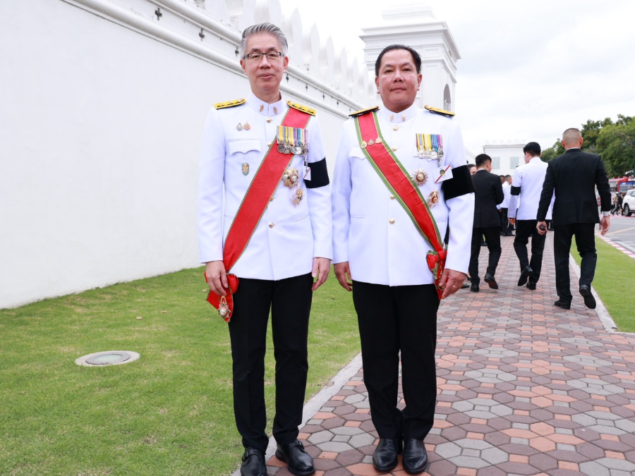 ปลัดฯ ณัฐพล เฝ้าฯ รับเสด็จฯ ในหลวง พระราชินี ทรงบำเพ็ญพระราชกุศล สัตตมวาร ถวายพระบรมศพ พระพันปีหลวง
